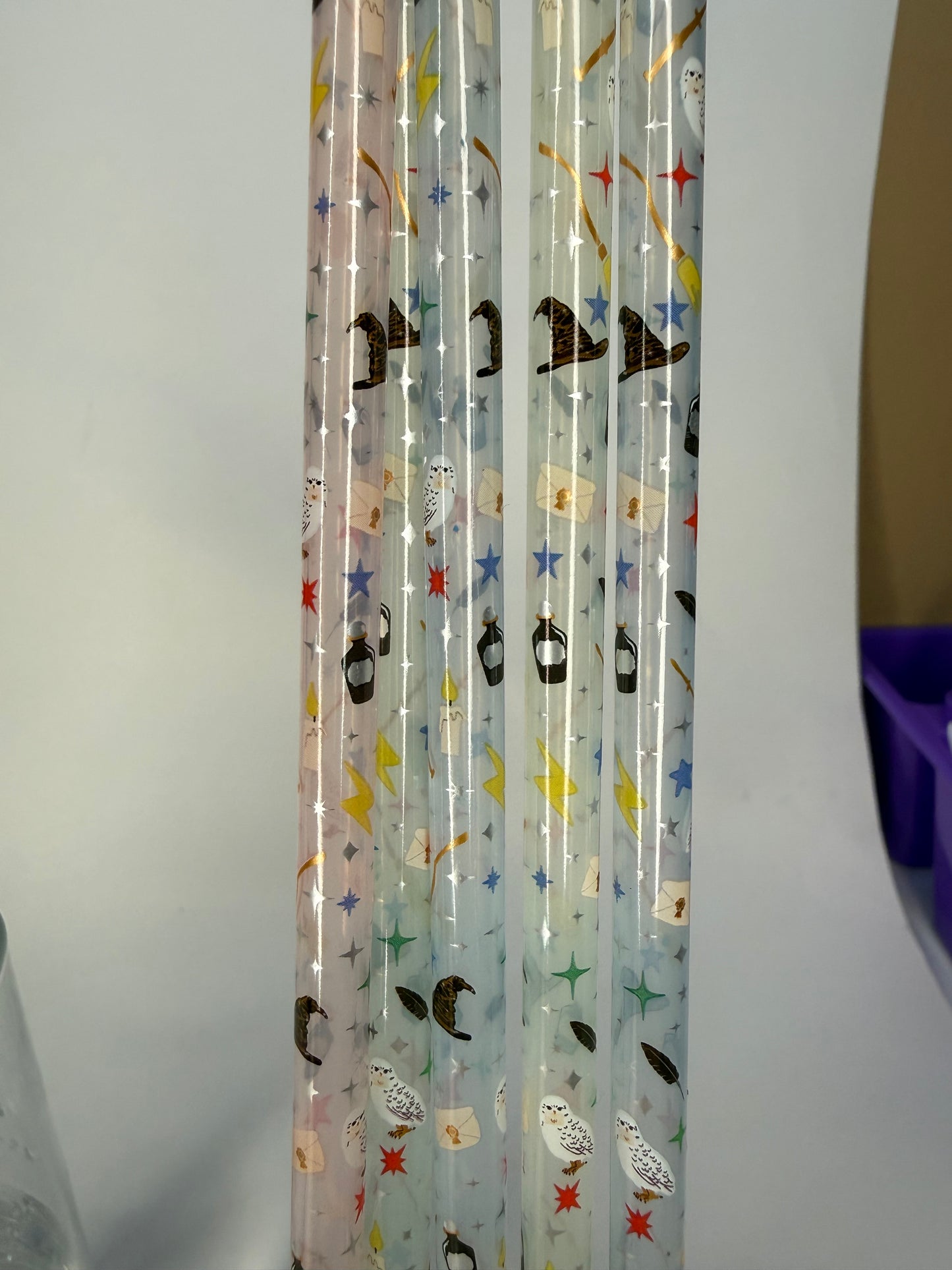 Wizard color changing straw- 12"