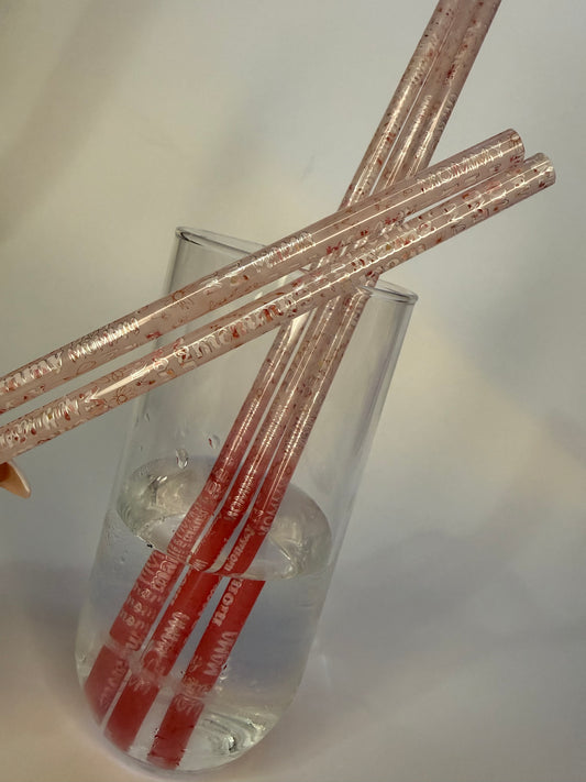 Mom color changing straw- 10"