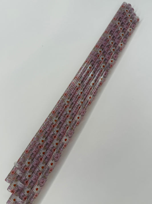 Flowers Straw- 10"